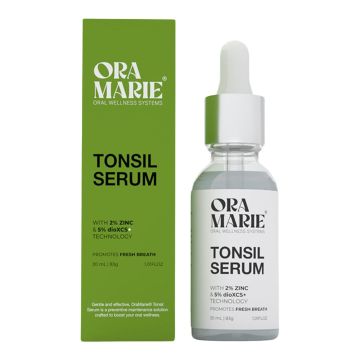 Oramarie serum do usuwania kamieni migdałkowych - zapobieganie - świeży oddech