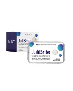JuliBrite Toothpaste Tablets plastic free no sls
