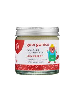Pasta do zębów dla dzieci Georganics z fluorem (słoiczek)
